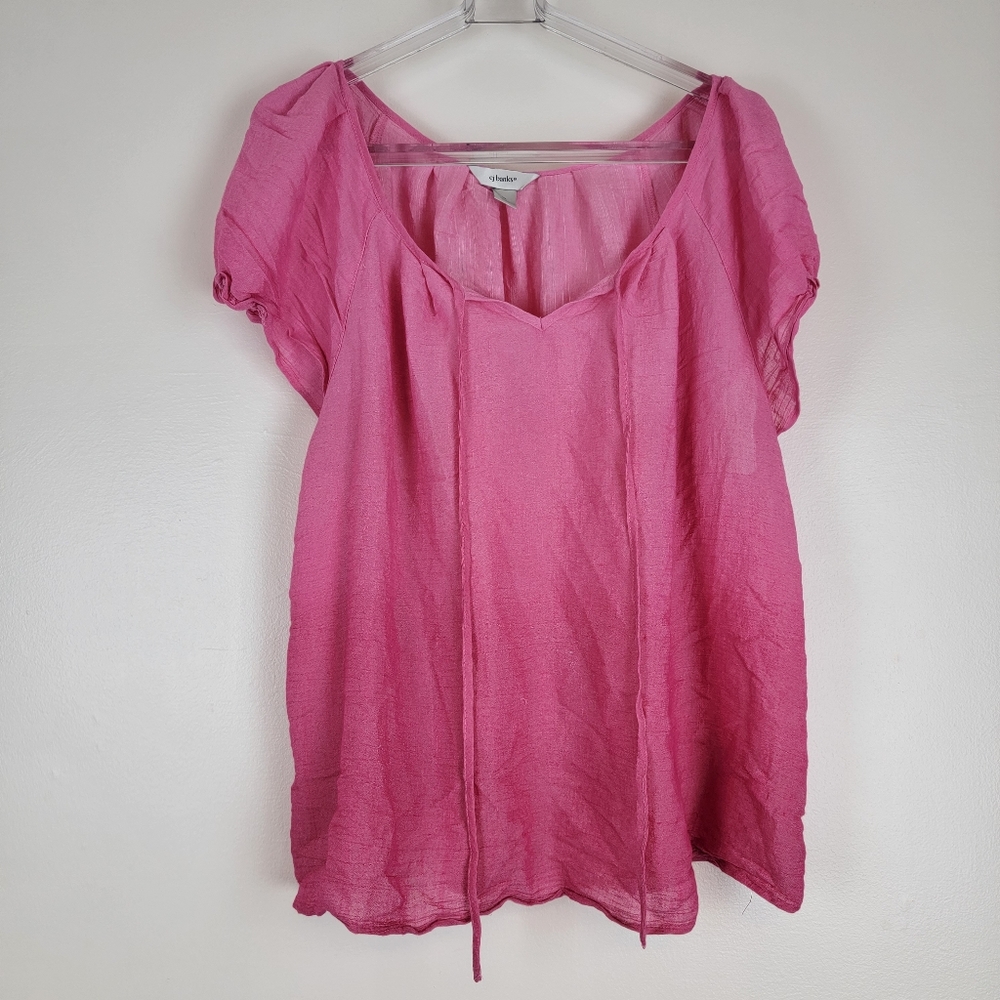 CJ Banks Pink Blouse